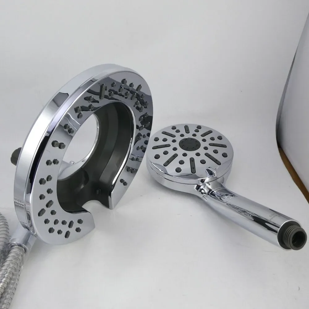 Delta 6-Setting In2ition 2-in-1 Dual Shower Head w/ProClean #75655 Chrome NOB